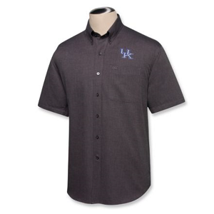 Kentucky Wildcats Men's SS NAILSHEAD WOVEN SHIRT - Black